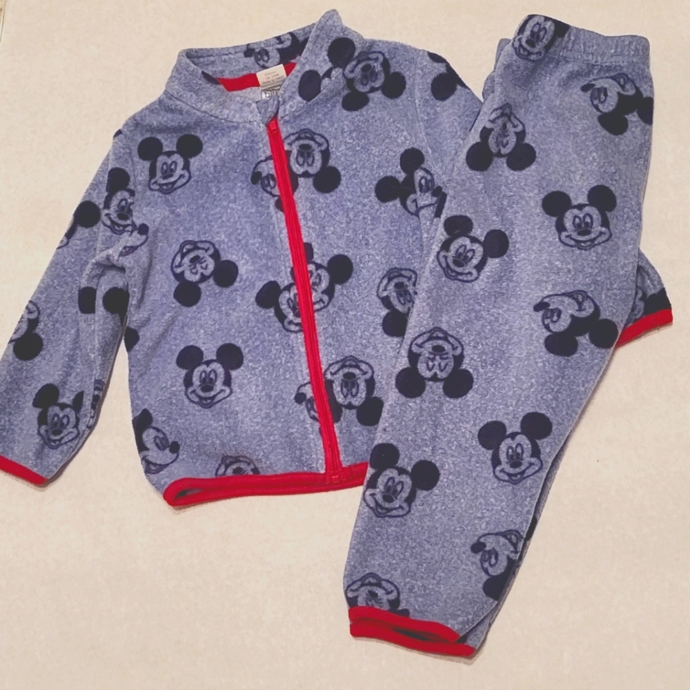Disney Mickey Mouse two piece fleece outfit
